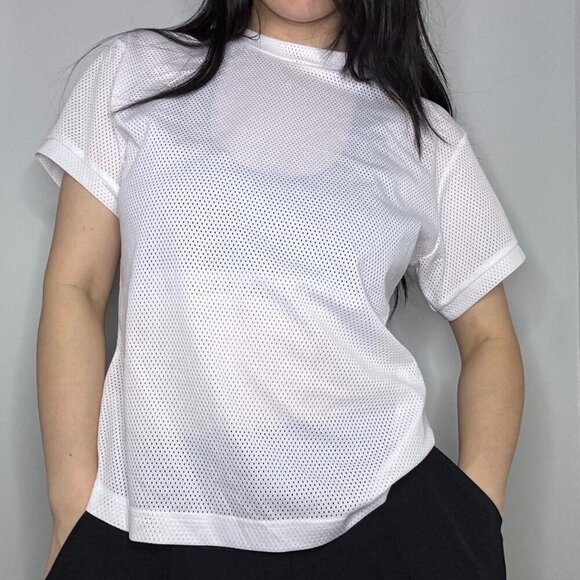 Vintage Y2K White Boys Co. mesh shirt - Picture 1 of 6